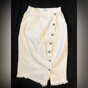 Moussy Demin White Skirt